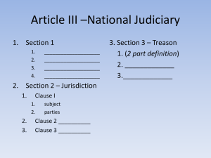 Article III: The National Judiciary Explained
