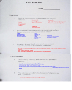 answers to Civics Test Review Packet