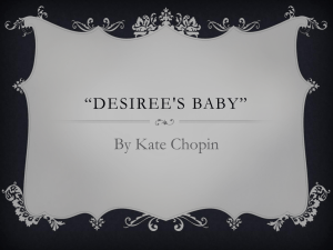 "Désirée's Baby" by Kate Chopin: Lesson Plan & Analysis