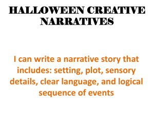 HALLOWEEN CREATIVE NARRATIVES