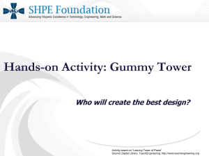 Gummy Bear Tower Challenge: Engineering Activity