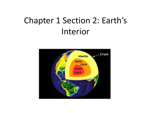Earth's Interior Worksheet: Layers, Composition, Properties