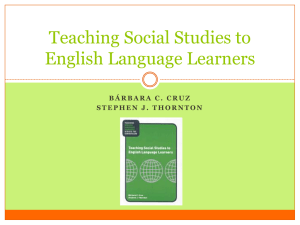 Teaching Social Studies to English Language Learners