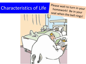 Characteristics of Life: Biology Presentation