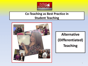 Alternative or Differentiated Teaching