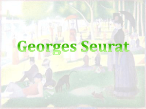 Georges Seurat - pointillist painter