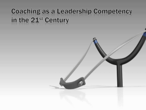 Coaching as a Leadership Competency in the 21st Century