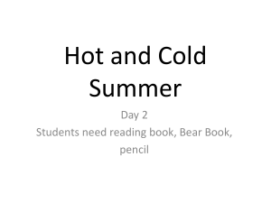 Hot and Cold Summer day 2 newest