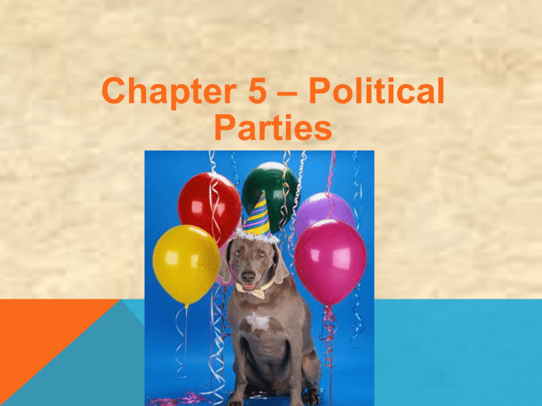 Chapter 5 * Political Parties