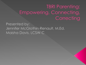 Trust Based Relational Intervention (TBRI) – Practical and Pragmatic