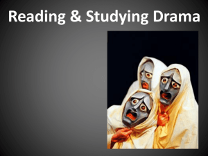 Drama terms & reading