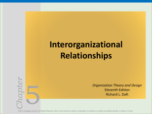Interorganizational Relationships: Ecosystems & Theories