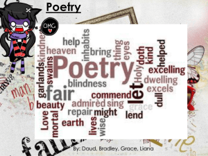 Poetry Collection: Sidewalk Racer & Analysis