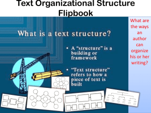 Text Organizational Structures Flipbook