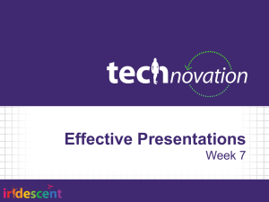 Presentation is