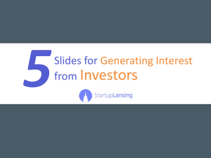 The Five-Slide Pitch Deck