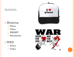 12 - Blitzkrieg - World History and Geography