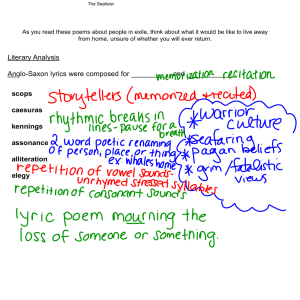 The Seafarer: Anglo-Saxon Poem Study Guide