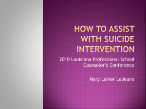 How to ASSIST with Suicide Intervention