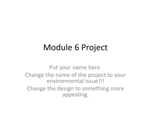 Module 6 Project