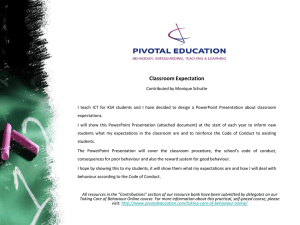 Classroom Expectations