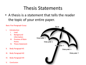 Thesis Statement Guide: Essay Writing Tips & Examples