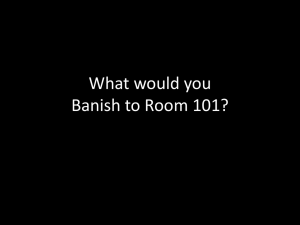 What would you Banish to Room 101?