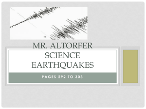 Earthquakes - Fair Lawn Public Schools