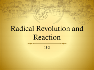 Radical Revolution & Reaction: French History Presentation