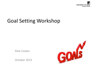 Goal Setting Workshop