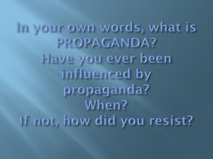 Propaganda PowerPoint Presentation
