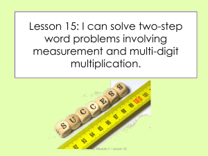 5th Grade Math: Two-Step Word Problems - Measurement & Multiplication