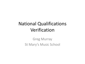 National Qualifications Verification