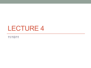Lecture 4