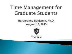 Time Management for Graduate Students
