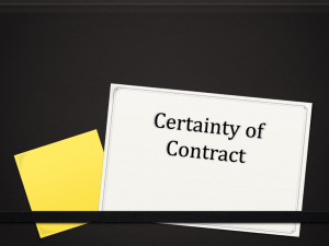 Contract Law: Certainty of Terms Explained