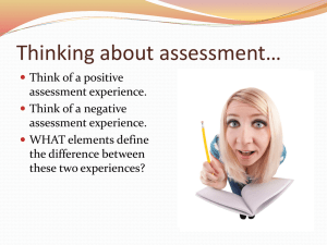 Educational Assessment: For, As, and Of Learning
