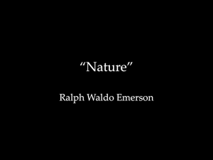 Emerson's Nature: Study Guide & Transcendentalism