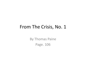 From The Crisis, No. 1 - mkhs