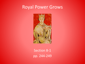 Royal Power Growth: England & France - Medieval History