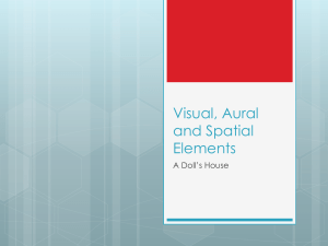 Visual, Aural and Spatial Elements