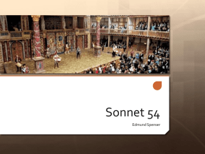 Sonnet 54 Analysis: Spenser's Amoretti