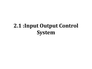 Input Output Control Systems: Directory, Disk, Boot Process
