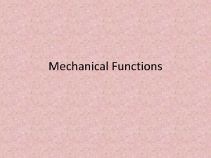 Mechanical Functions: Links & Guiding Controls