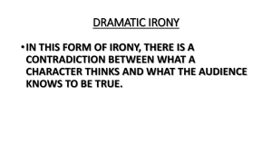 11-3 PPT notes: "Irony, Logical Fallacy, and Characterization"