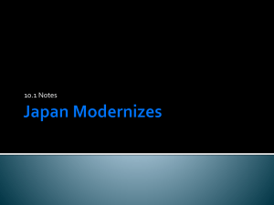 Japan Modernization & Imperialism: High School History
