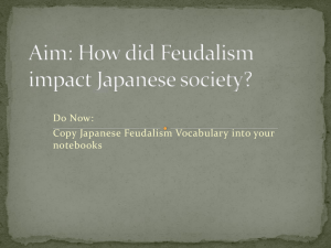 Japanese Feudalism: Vocabulary, Activity, and Play
