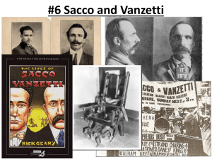 Sacco and Vanzetti - Point Loma High School
