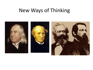 New Ways of Thinking: Industrial Revolution Philosophies