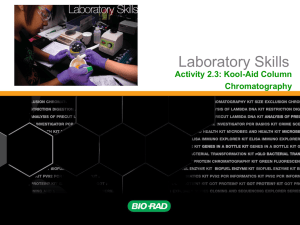 Kool-Aid Column Chromatography Lab Activity